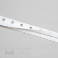 metal grommet tape or metal eyelet tape BGT-100 white from Bra-Makers Supply open shown