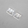 plastic nursing bra strap clips CN-8 clear from Bra-Makers Supply set of 2 clips shown