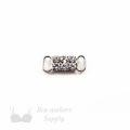 small crystal bra bridge connector strap connectors crystal solid six connector CJ-379 from Bra-Makers Supply Hamilton front side shown