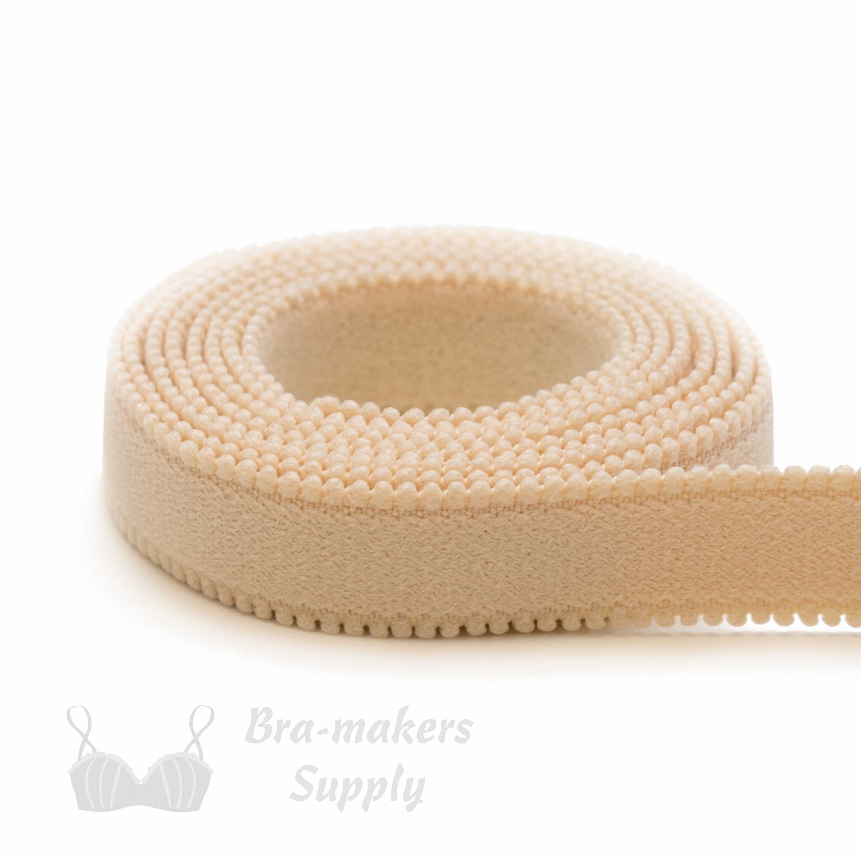 soft touch bra strap elastic ES-31 beige from Bra-Makers Supply 1 metre roll shown