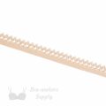 stretch crochet elastic trim EN-13 beige or Pantone 14-1212 frappe from Bra-Makers Supply flat shown