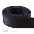 three quarters of an inch satin stripe strap elastic or 18 mm bra strap elastic ES-64 black from Bra-Makers Supply 1 metre roll shown