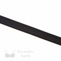 three quarters of an inch satin stripe strap elastic or 18 mm bra strap elastic ES-64 black from Bra-Makers Supply front side shown