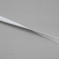 three quarters of an inch satin stripe strap elastic or 18 mm bra strap elastic ES-64 white from Bra-Makers Supply twist shown