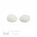 angled foam bra cups swimwear cups MA-36 white from Bra-Makers Supply