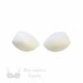 angled foam bra cups swimwear cups MA-38 white from Bra-Makers Supply