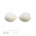 angled foam bra cups swimwear cups MA-40 white from Bra-Makers Supply