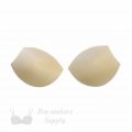 angled foam bra cups swimwear cups MA-46 beige from Bra-Makers Supply