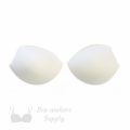 angled foam bra cups swimwear cups MA-46 white from Bra-Makers Supply
