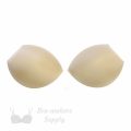 angled foam bra cups swimwear cups MA-50 beige from Bra-Makers Supply