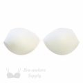 angled foam bra cups swimwear cups MA-50 white from Bra-Makers Supply