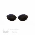 balconette foam bra cups swimwear cups MB-32 black from Bra-Makers Supply