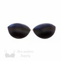 balconette foam bra cups swimwear cups MB-42 black from Bra-Makers Supply