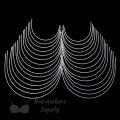 extra long underwire metal bra underwires WX-15 from Bra-Makers Supply complete size set shown