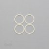five eighths inch 16mm RM-60 R PK4 ivory nylon coated metal rings sliders or winter white Pantone 11-0507 from Bra-Makers Supply 4 rings shown