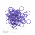 five eighths inch 16mm RM-600 R lilac nylon coated metal rings sliders or dahlia purple Pantone 17-3834 from Bra-Makers Supply 100 rings shown