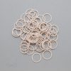 five eighths inch 16mm RM-600 R peach nylon coated metal rings sliders or linen Pantone 12-1008 from Bra-Makers Supply 100 rings shown