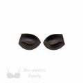 push-up angled foam bra cups swimwear cups MP-32 black from Bra-Makers Supply inside shown