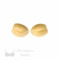 push-up angled foam bra cups swimwear cups MP-34 beige from Bra-Makers Supply inside shown