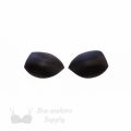 push-up angled foam bra cups swimwear cups MP-34 black from Bra-Makers Supply