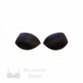 push-up angled foam bra cups swimwear cups MP-36 black from Bra-Makers Supply