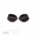 push-up angled foam bra cups swimwear cups MP-36 black from Bra-Makers Supply inside shown