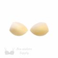 push-up angled foam bra cups swimwear cups MP-38 beige from Bra-Makers Supply