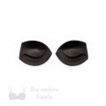 push-up angled foam bra cups swimwear cups MP-38 black from Bra-Makers Supply inside shown