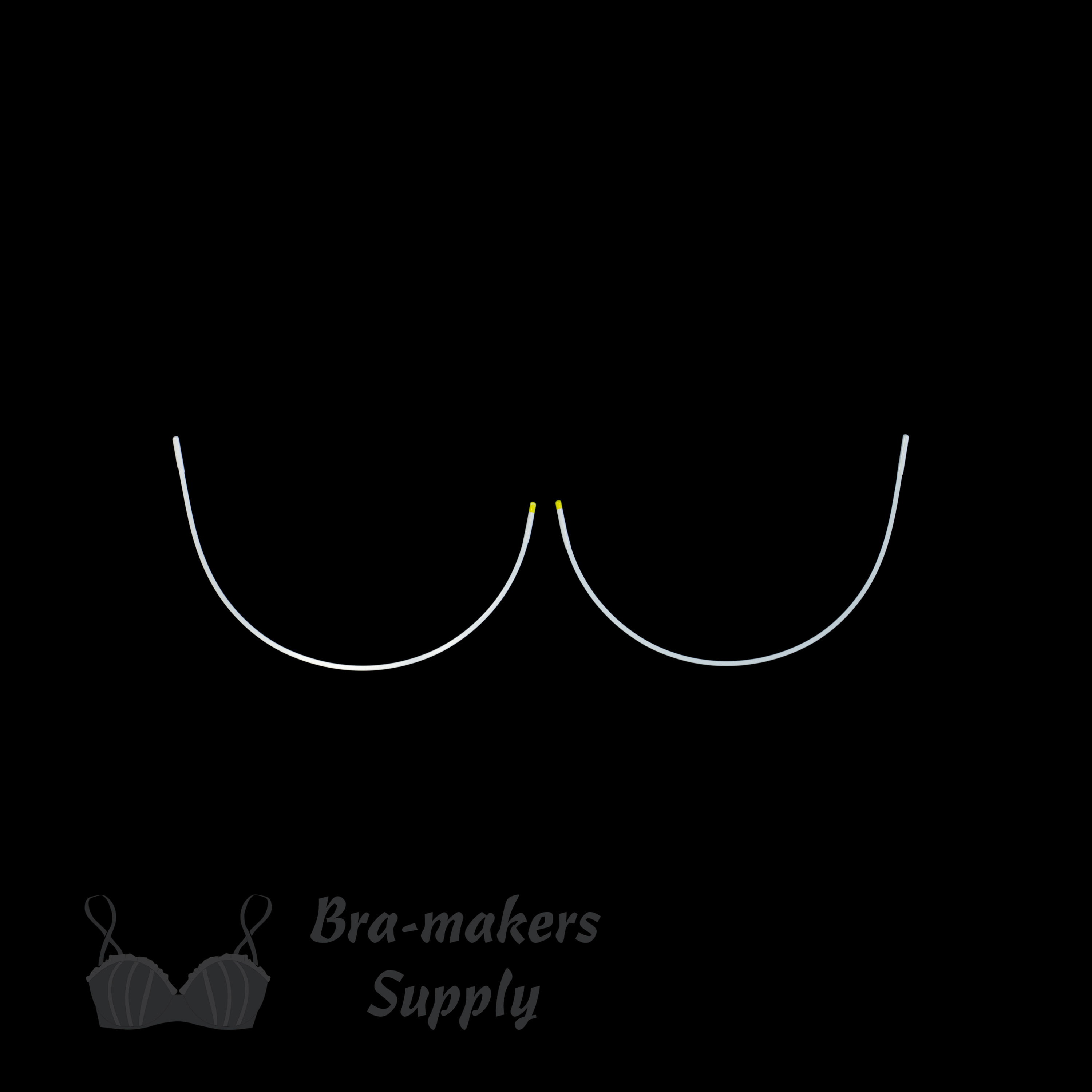 regular underwire metal bra underwire WR-44 from Bra-Makers Supply pair shown