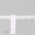 rigid laces - 1 inch - 2.5 cm one inch ivory swirl rigid lace trim LT-15 16 from Bra-Makers Supply ruler shown