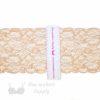 rigid laces - 5 inch - 13 cm five inch beige white floral rigid lace LT-52 81 from Bra-Makers Supply ruler shown