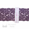 rigid laces - 5 inch - 13 cm five inch grape floral rigid lace LT-52 56 from Bra-Makers Supply ruler shown