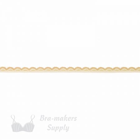 rigid laces - half inch - 1.2 cm half inch dark beige rigid lace trim LT-05 82 from Bra-Makers Supply