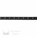 stretch laces - 1 inch - 2.5 cm one inch black floral stretch lace edge LS-10 980 from Bra-Makers Supply