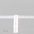 stretch laces - 1 inch - 2.5 cm one inch white floral stretch lace edge LS-10 100 from Bra-Makers Supply ruler shown