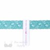 stretch laces - 2 inch - 5 cm two inch aqua floral stretch lace LS-20 73 from Bra-Makers Supply ruler shown