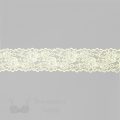 stretch laces - 2 inch - 5 cm two inch light yellow floral stretch lace edge LS-20 220 from Bra-Makers Supply