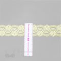 stretch laces - 2 inch - 5 cm two inch pale yellow floral stretch lace LS-22 221 from Bra-Makers Supply ruler shown