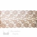 stretch laces - 5 inch - 13 cm five inch beige floral stretch lace LS-63 82 from Bra-Makers Supply