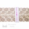 stretch laces - 5 inch - 13 cm five inch beige floral stretch lace LS-63 82 from Bra-Makers Supply ruler shown