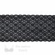 stretch laces - 5 inch - 13 cm five inch black lattice stretch lace LS-60 982 from Bra-Makers Supply