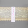 stretch laces - 5 inch - 13 cm five inch ivory apricot scalloped edge stretch lace LS-63 2035 from Bra-Makers Supply ruler shown