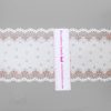 stretch laces - 5 inch - 13 cm five inch off-white copper floral stretch lace LS-63 1528 from Bra-Makers Supply ruler shown