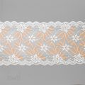 stretch laces - 5 inch - 13 cm five inch peach dark coral floral stretch lace LS-63 3638 from Bra-Makers Supply