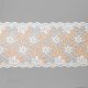 stretch laces - 5 inch - 13 cm five inch peach dark coral floral stretch lace LS-63 3638 from Bra-Makers Supply