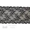stretch laces - 6 inch - 15 cm six inch black floral stretch lace LS-70 981 from Bra-Makers Supply