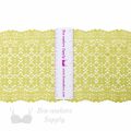 stretch laces - 6 inch - 15 cm six inch bud green stretch lace LS-60 70 from Bra-Makers Supply ruler shown