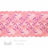 stretch laces - 6 inch - 15 cm six inch deep pink lilac floral stretch lace LS-63 4153 from Bra-Makers Supply