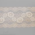 stretch laces - 6 inch - 15 cm six inch light beige champagne floral stretch lace LS-63 8030 from Bra-Makers Supply