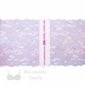 stretch laces - 6 inch - 15 cm six inch lilac lavender floral stretch lace LS-63 5355 from Bra-Makers Supply ruler shown
